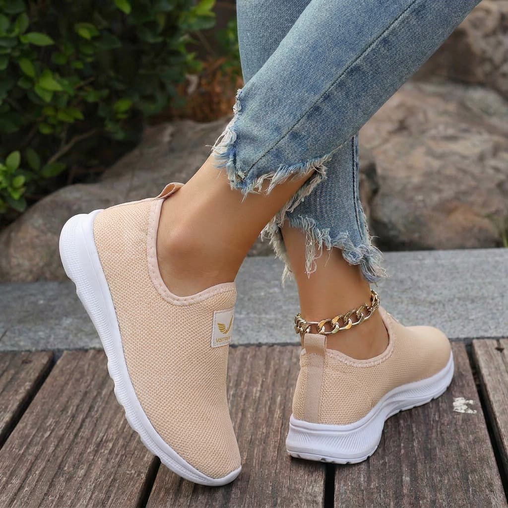Tênis Meia Feminino Academia Caminhada Casual Flexível Macio