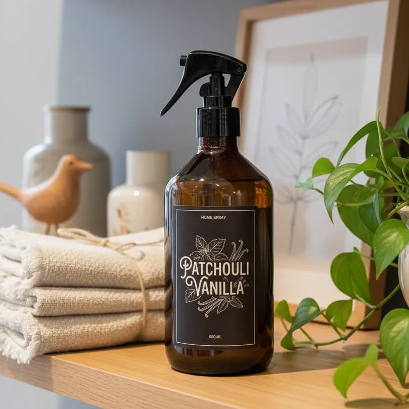 Aromatizador de Ambiente Patchouli Vanilla 500ml Home Spray Aromatizante Roupas, Tecidos Casa Loja