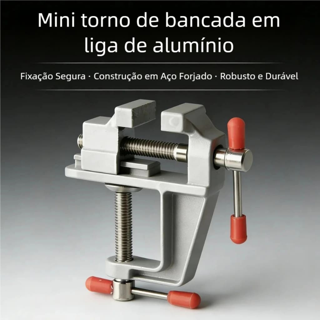 Torno de Mesa Compacto Alta Precisão Para Trabalhos Detalhados e Reparos