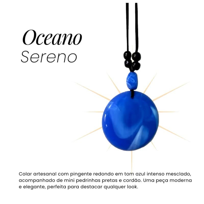 Colar Oceano Sereno - Rosetta
