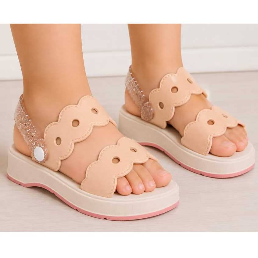 SANDÁLIA BRILHO FUN  MENINA infantil colorida CONFORTAVEL LANÇAMENTO MODA 2026