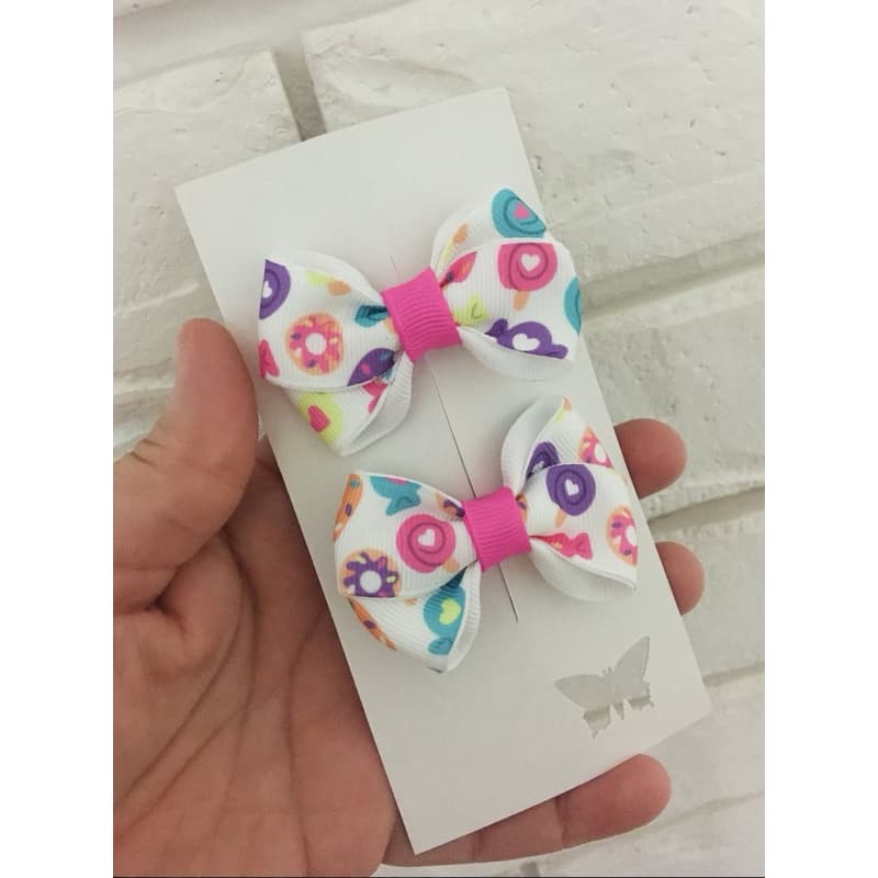 Parzinho de laço | Acessório para menina | Enfeite de cabelo infantil menina