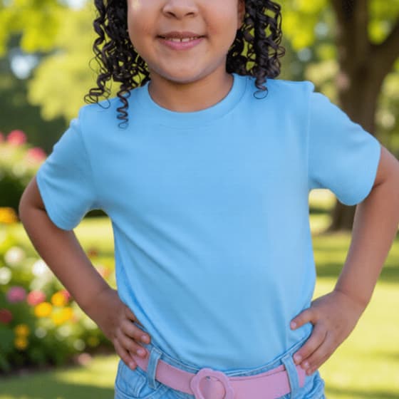 Camiseta Infantil 100% Algodão Camisa Confortável Tamanhos 2 ao 14 Dia a Dia