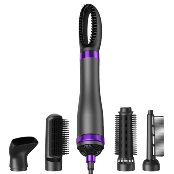 Escova Secadora de Cabelo 5 em 1 220V 1000W com Íons Negativos Ar Frio Escovas Modeladoras