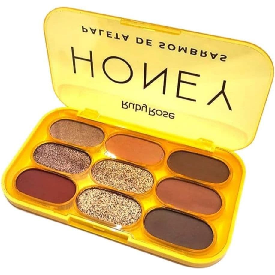 Ruby Rose Paleta de Sombras Honey HB1087-8 Tons Quentes, Dourados e Marrons, Textura Macia, Fácil Aplicação e Acabamento