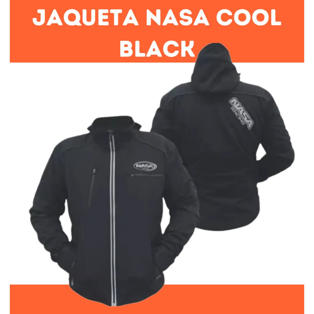 Jaqueta Blusa Frio Motociclista Nasa Cool Black Unissex