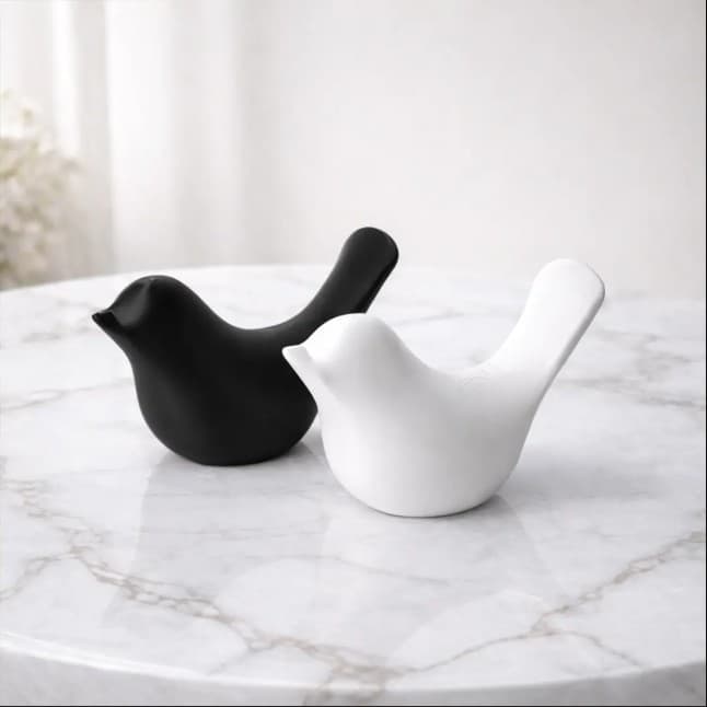 Kit Passaros Decorativos Mesa Rack Sala Quarto