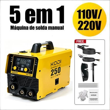 【110V/220V】5 Em 1 Máquina Solda Inversora Profissional Máquina de solda 160A MMA/LIFT TIG D13