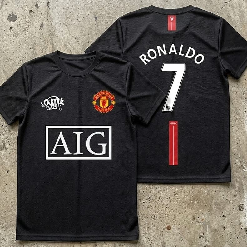 Camisa Dry-Fit Unissex M@NCH3ST3R 7 Ronaldo em 100% Poliéster