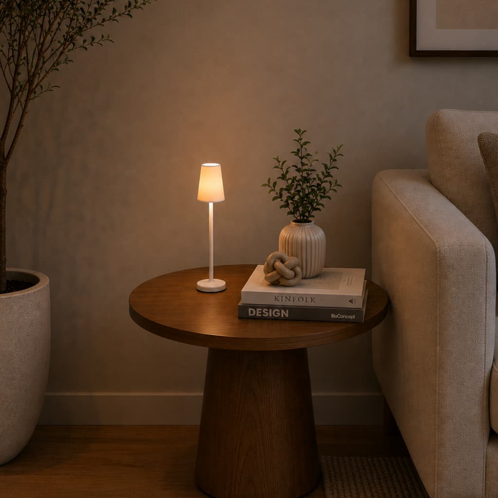 Abajur Decorativo Minimalista de Mesa Quarto Sala Impressão 3D