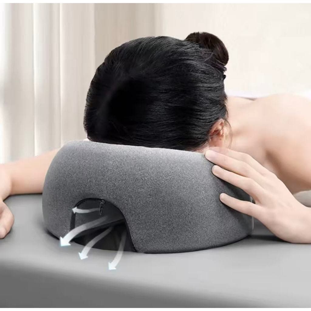 Almofada travesseiro espuma memória ergonômico apoio facial para massagem e estetica