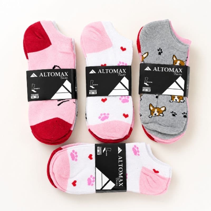 Meias Femininas Invisível Altomax Kit 12 Pares