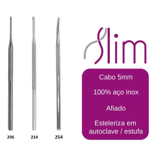 Kit Espátula Desencravador Slim Podologia - N206, N214, N254