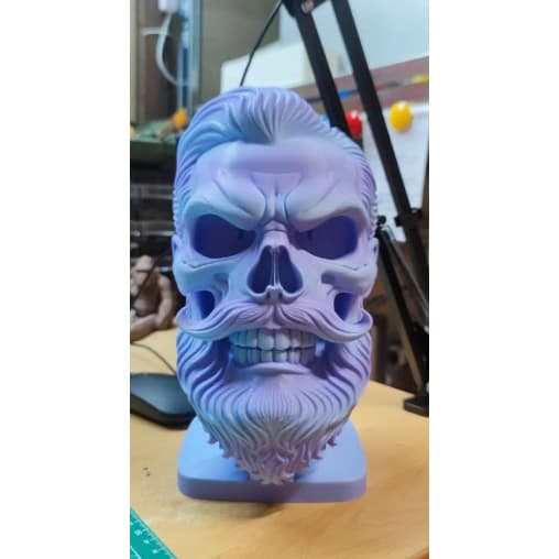 Suporte para Fones de Ouvido Skull Groove – Impressão 3D