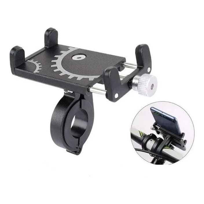 Suporte para Celular GPS Moto Bicicleta Bike Alumínio Regulável Universal Resistente Guidão - Promoção
