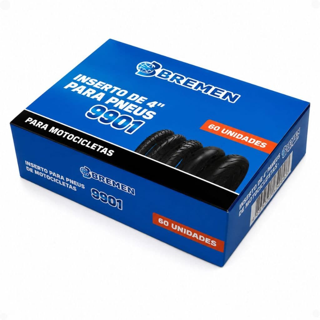 Refil Remendo Macarrão Pneu Moto S/ Câmara 60un Reparo 3,5mm