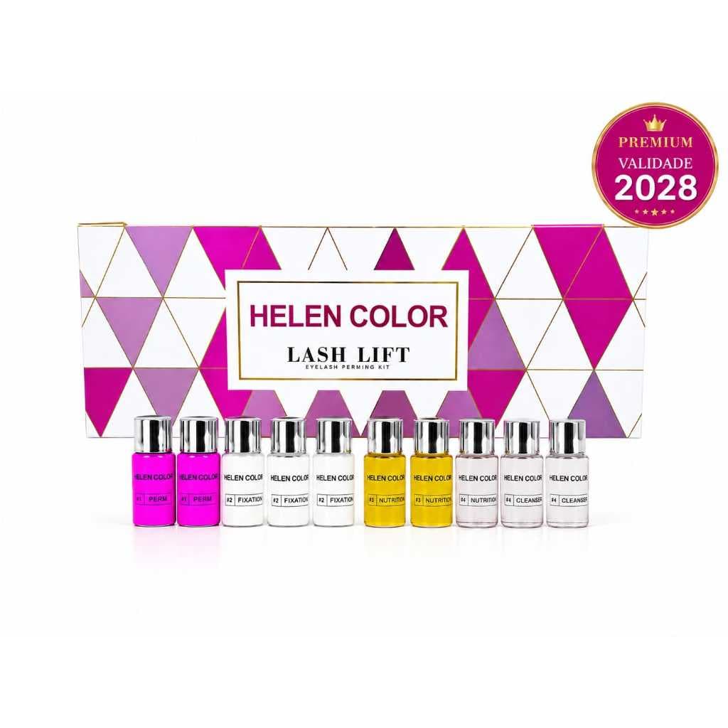 Kit Lash Lifting Permanente Cílios Helen Color Com ANVISA Lançamento