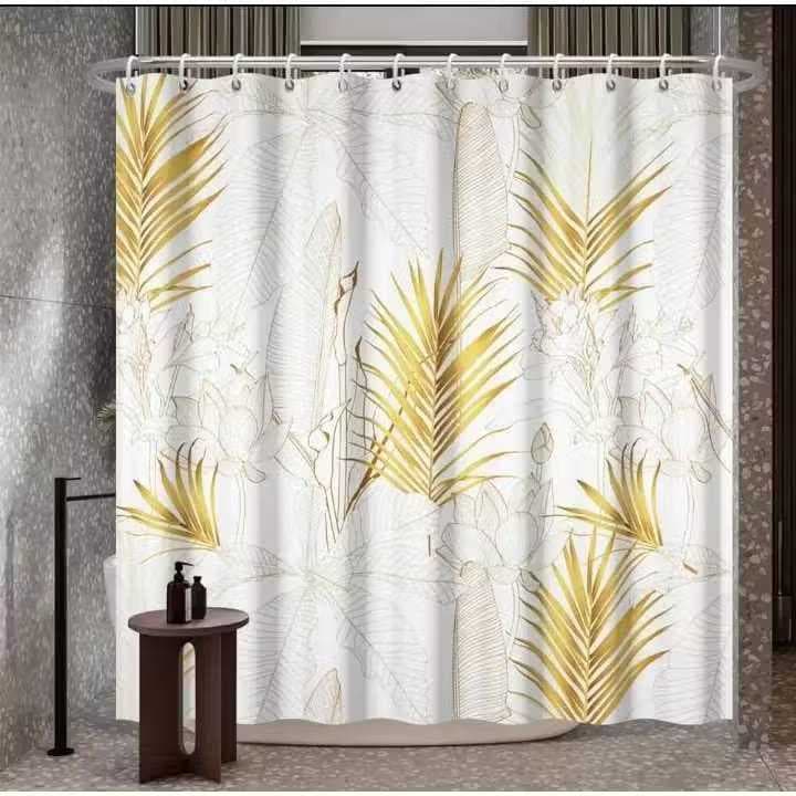 Cortinas De Banho-ducha Impermeavel Varios Modelos - 1,80cm x 1,80cm