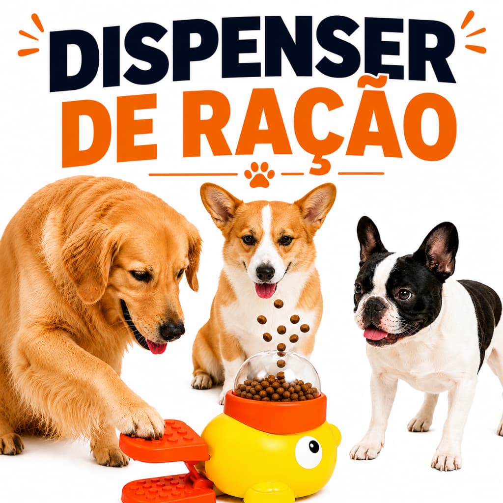 Dispensador Interativo de Ração Pet em Forma de Pato Alimentador Lento para Cães e Gatos