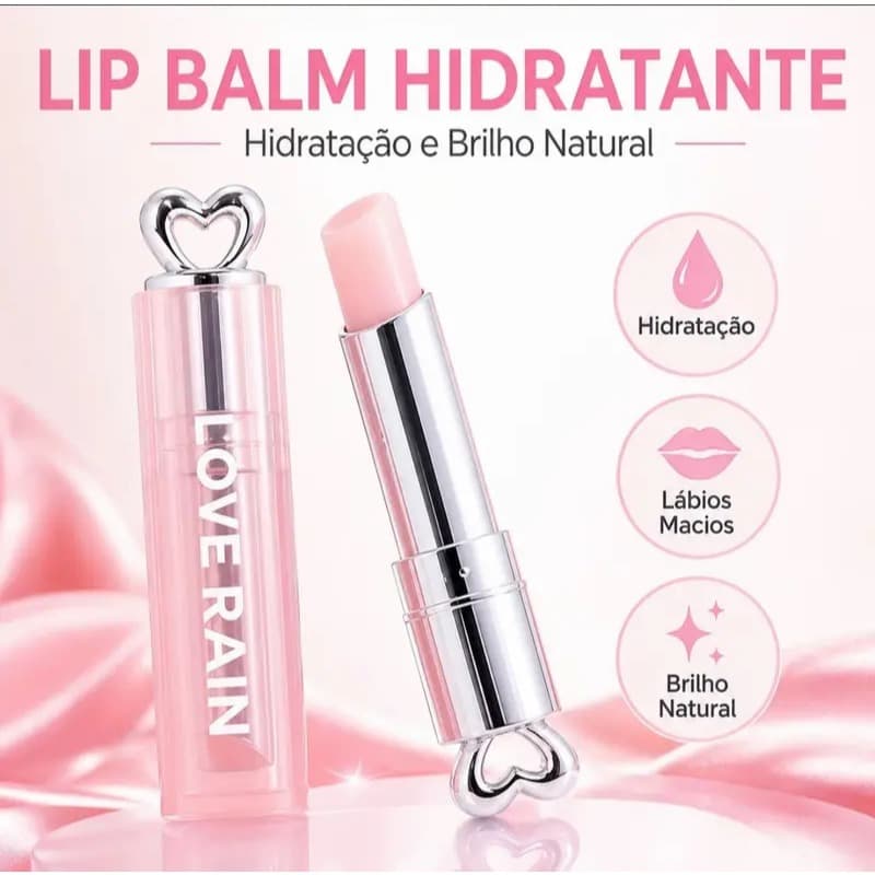 Lip Balm Mágico Color Magic Muda de Cor com pH Hidratante Labial Batom Mágico Brilho Natural Protetor Labial Viral