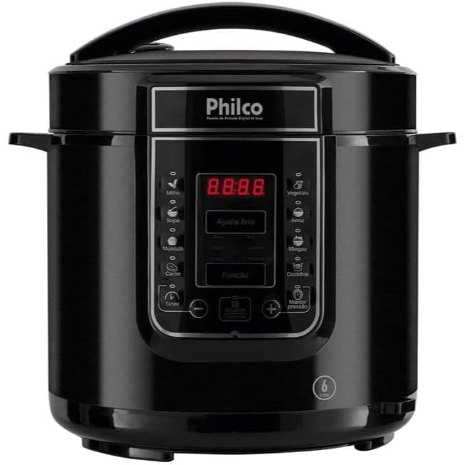 Panela de Pressão Digital Philco PPP01P Inox 13 programas 6L - 220V
