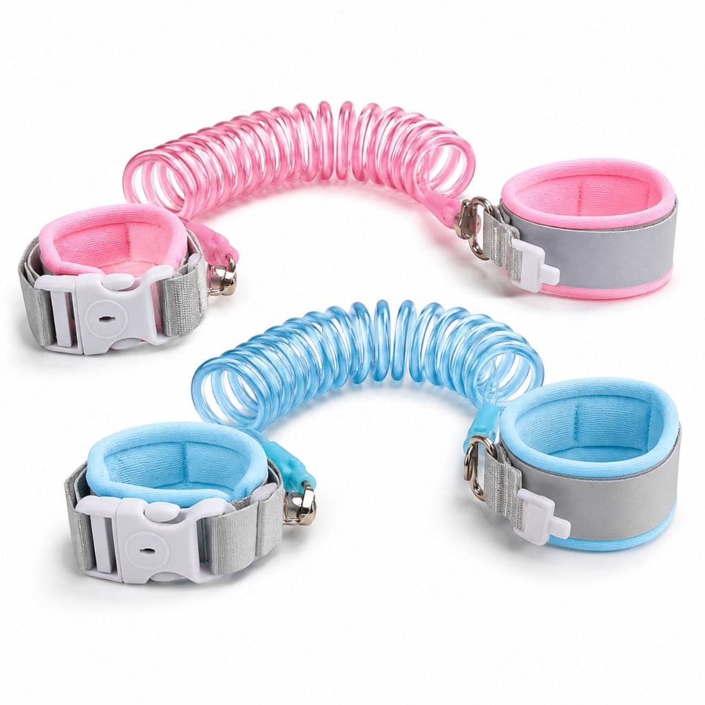 Pulseira De Segurança Infantil Anti Perda Guia Cordão Pulso Criança Bebê Cabo De Aço Ajustável Passeios Viagens Shopping