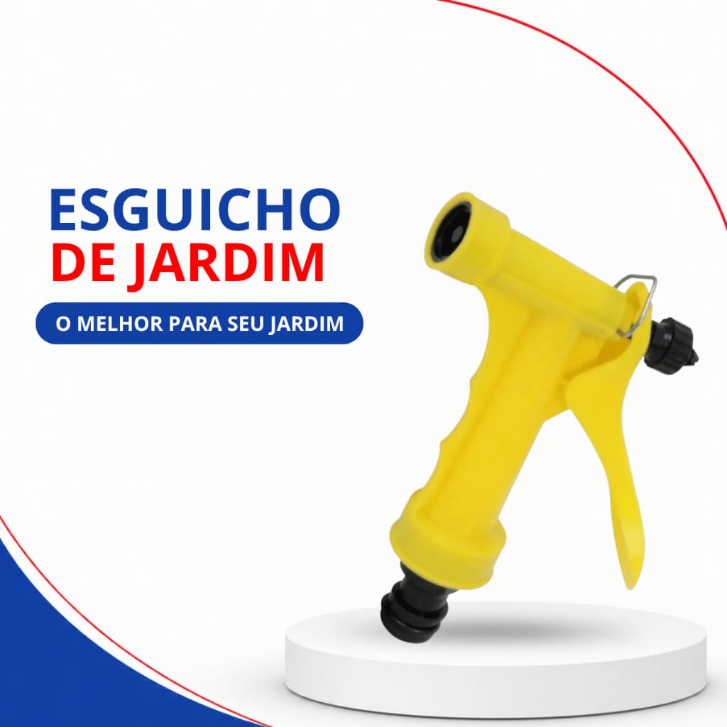 Esguicho para Mangueira 191 Amarelo Western com Trava para Uso Doméstico