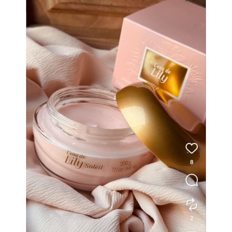 L'eau de Lily soleil creme acetinado desodorante hidratante corporal 200 g