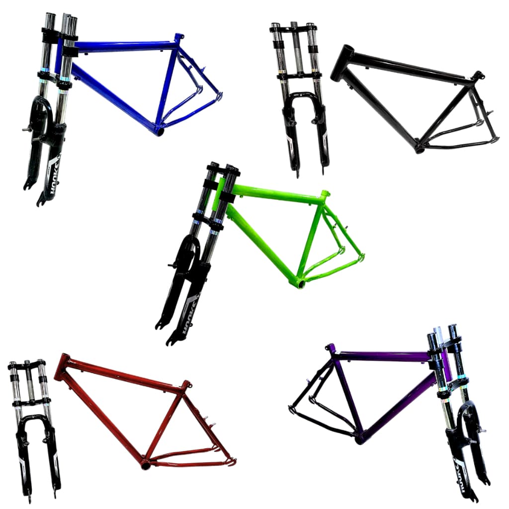 Quadro Aro 26" para Bicicleta Motorizada + Suspensão 2 Andar Top - Drx Bike