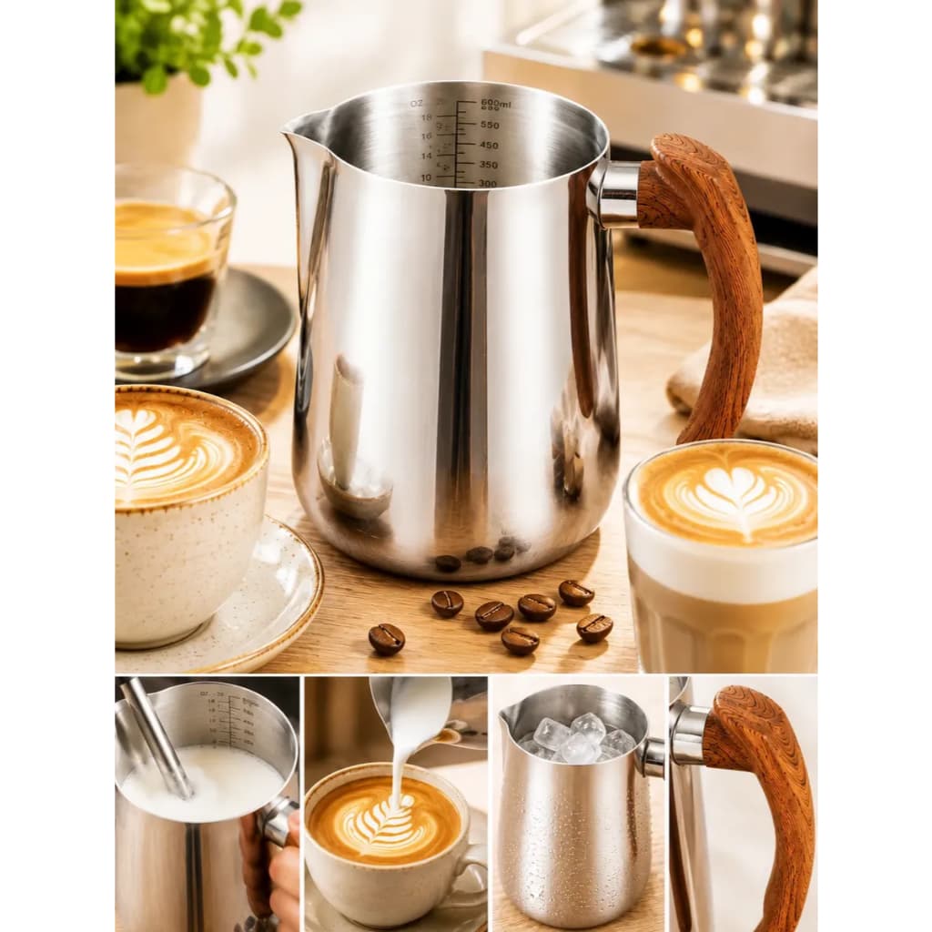 Jarra Leiteira Inox 550 Ml Cremeira Barista