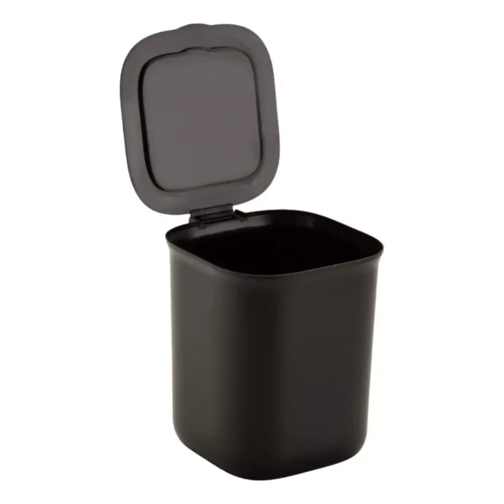 Lixeira de Pia com Tampa Basculante 2,5L | Lixeira Plástica Compacta para Bancada de Cozinha | Abertura Prática
