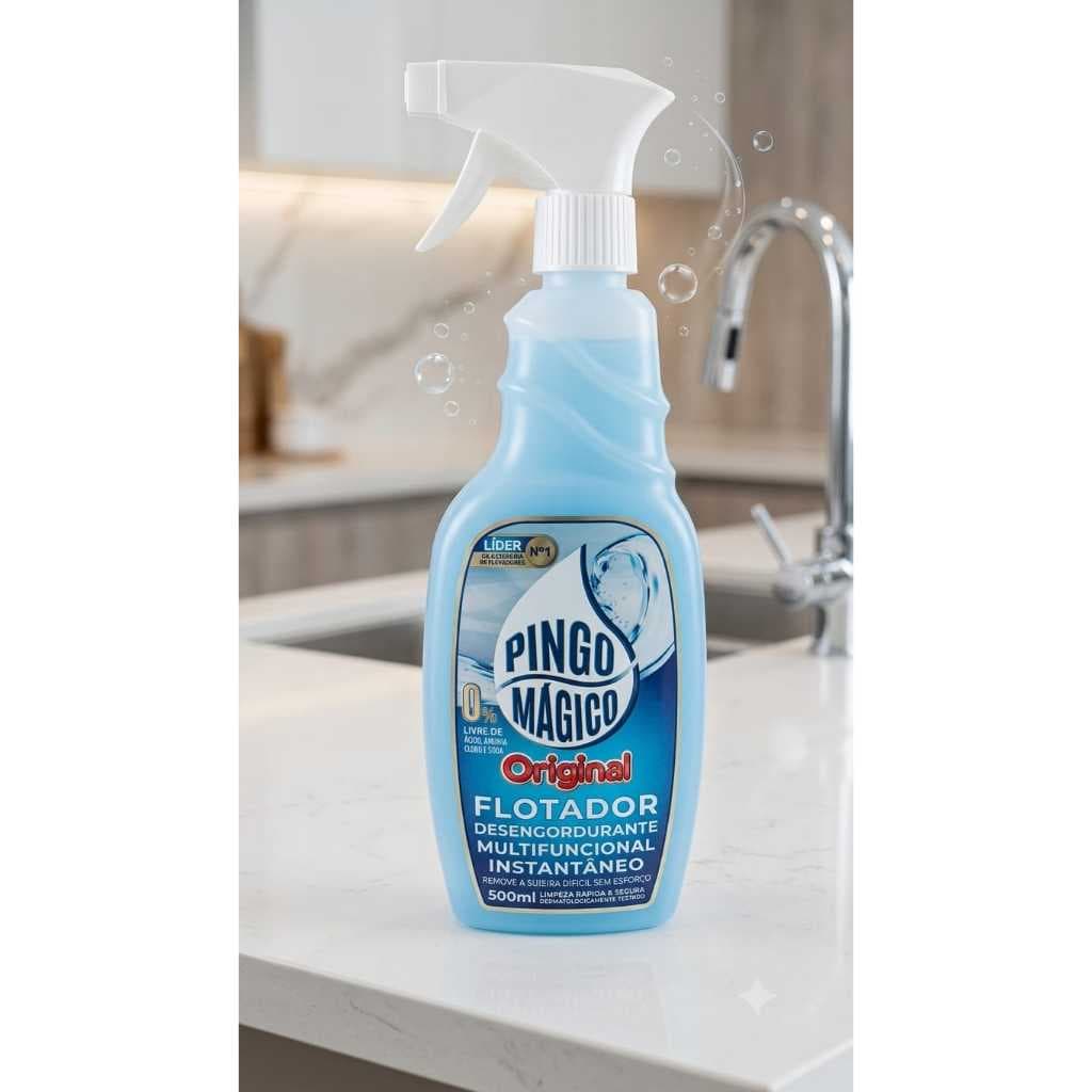 Pingo Mágico Original 500ml | Limpador Multiuso Concentrado | Limpeza Pesada para Casa, Cozinha e Banheiro