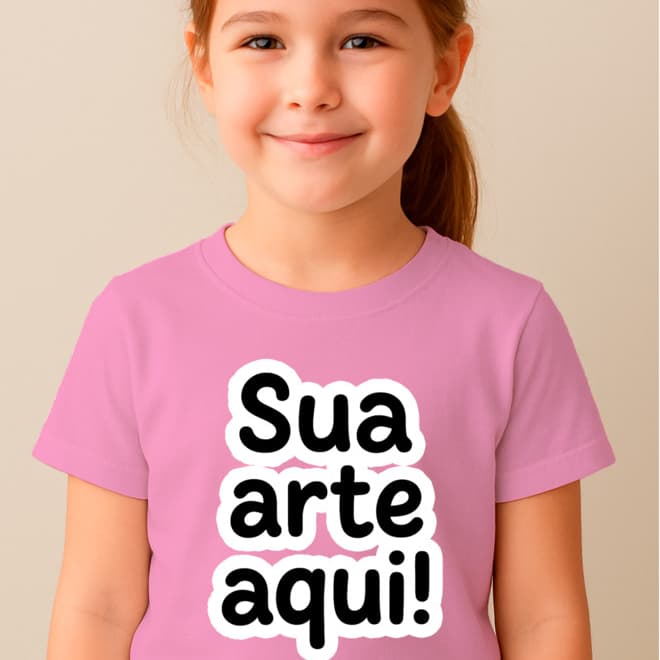 Camiseta Feminina Masculina Infantil Personalizada Sua Arte Desenho Animado Personagem 100% Algodão