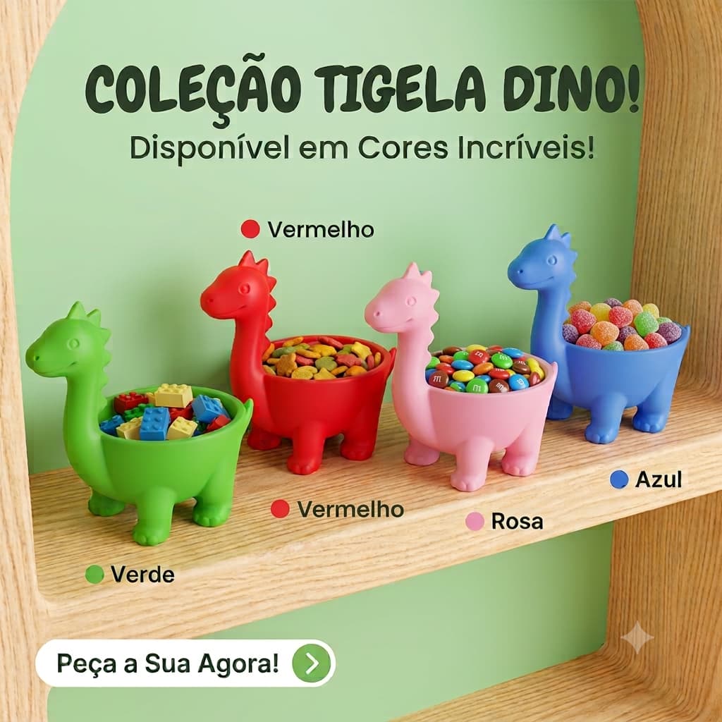 Tigela de dinossauro- linda