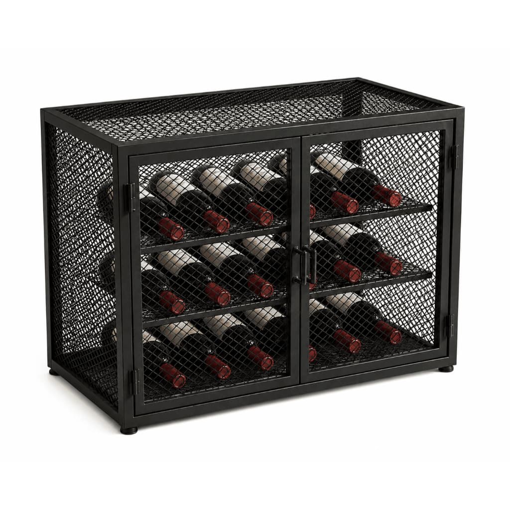 adega Industrial em Aço com Portas Duplas – 15 Garrafas