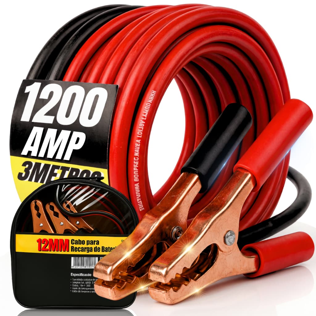 Cabo De Chupeta 1200 amp Transmissão 12mm Caminhão Carro Moto Bateria