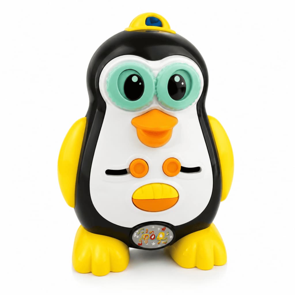 Pinguim Didático Maral Brinquedo Educativo com Moedas e Atividades Interativas