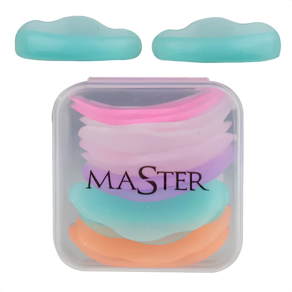 Molde de Silicone Master Shine Kit 6 Pares para Lash Lifting de Cílios Profissional