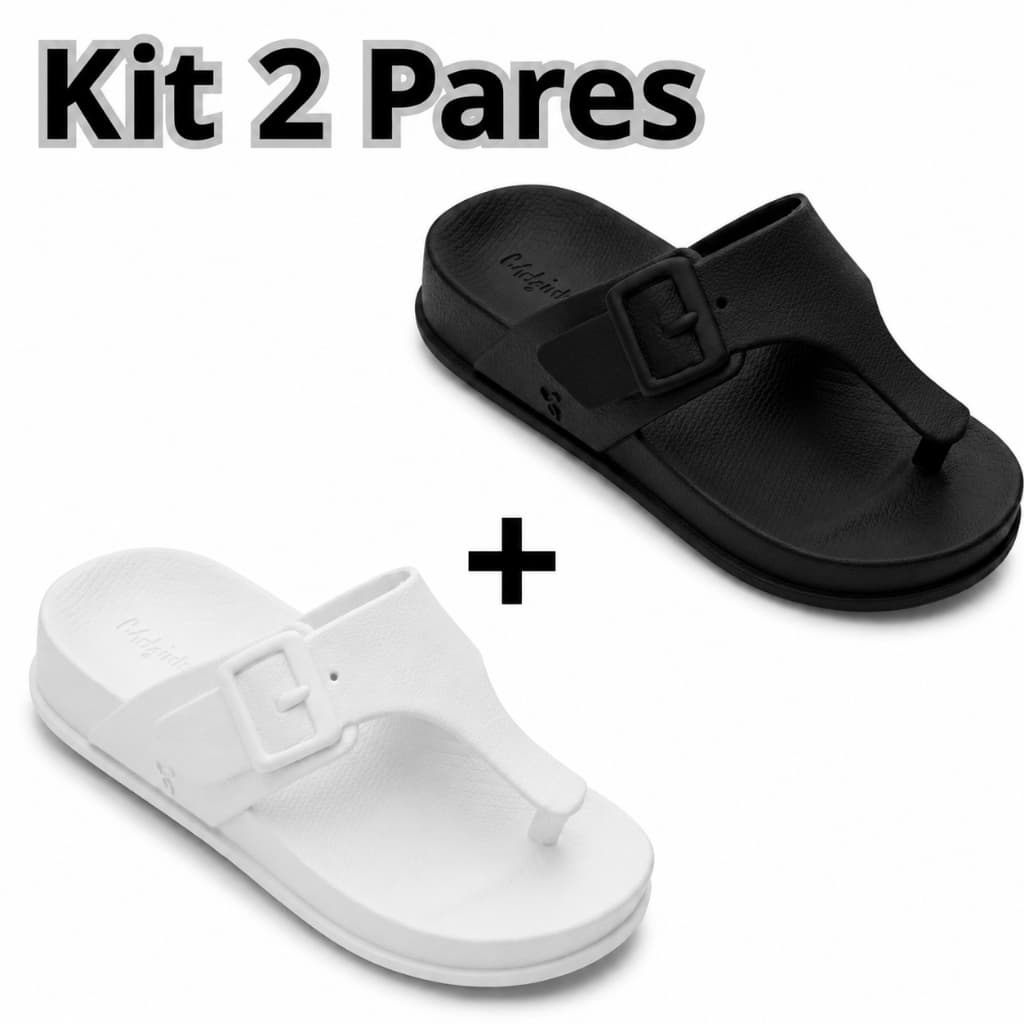 👡✨ Kit 2 Pares Papete Feminina | Elegante, Confortável e Moderna