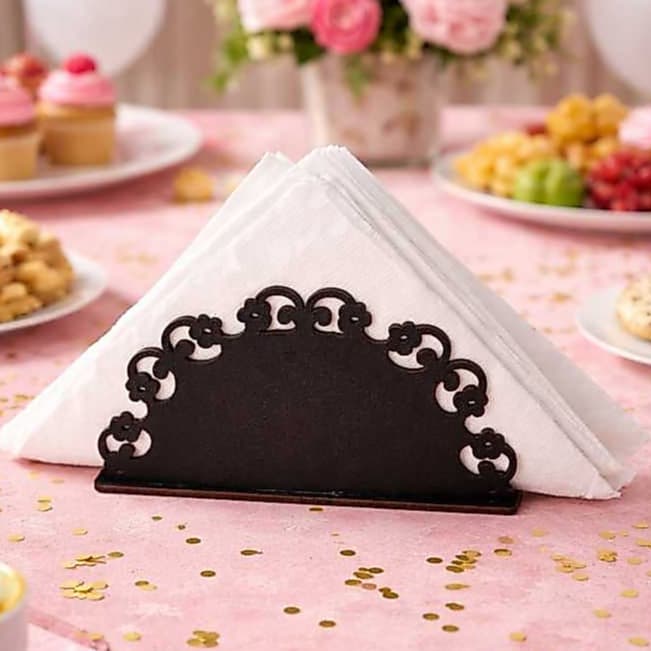 Kit 10 30 50 Porta Guardanapo Flor em Mdf  para Decoração festas Aniversário
