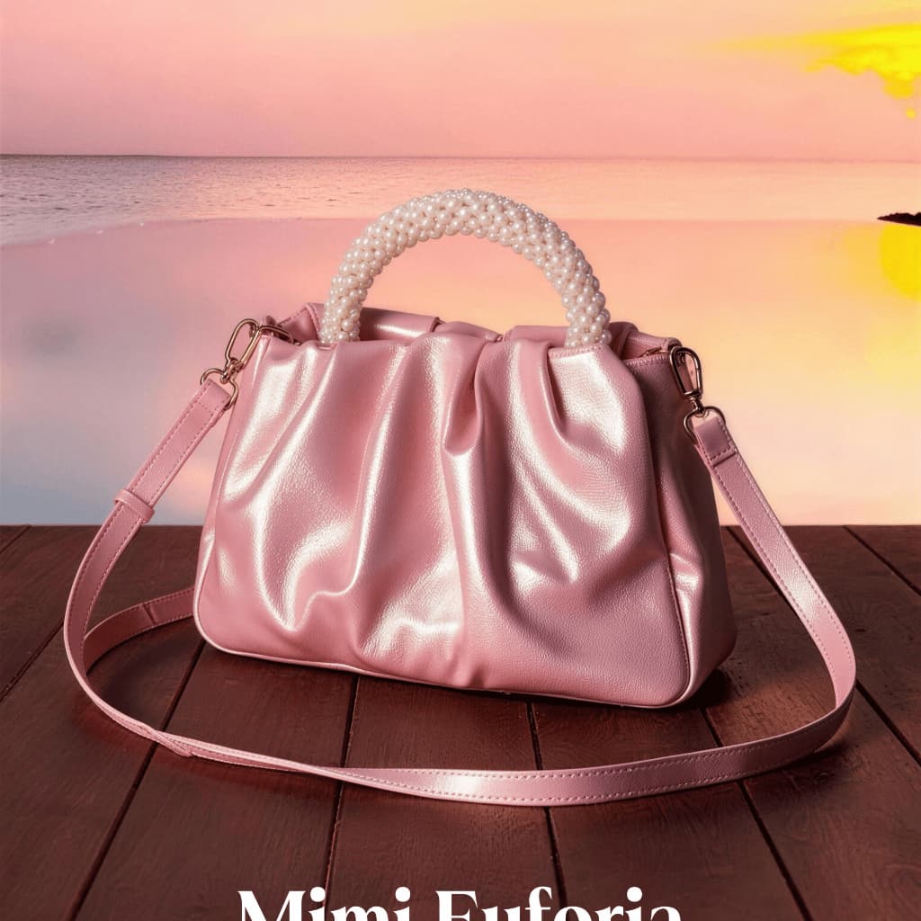 🌸 Bolsa "Cloud" com Pérolas – Tendência 2026! 🎀