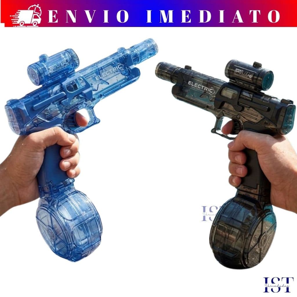 Pistola De Jato de Água Infantil Elétrico Brinquedo Para Crianças Praia e Piscina com Reservatório Grande