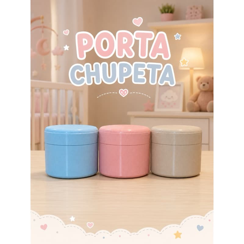 Porta Bico  com Tampa – Estojo Porta Chupeta Prático e Higiênico para Bebê COD-01