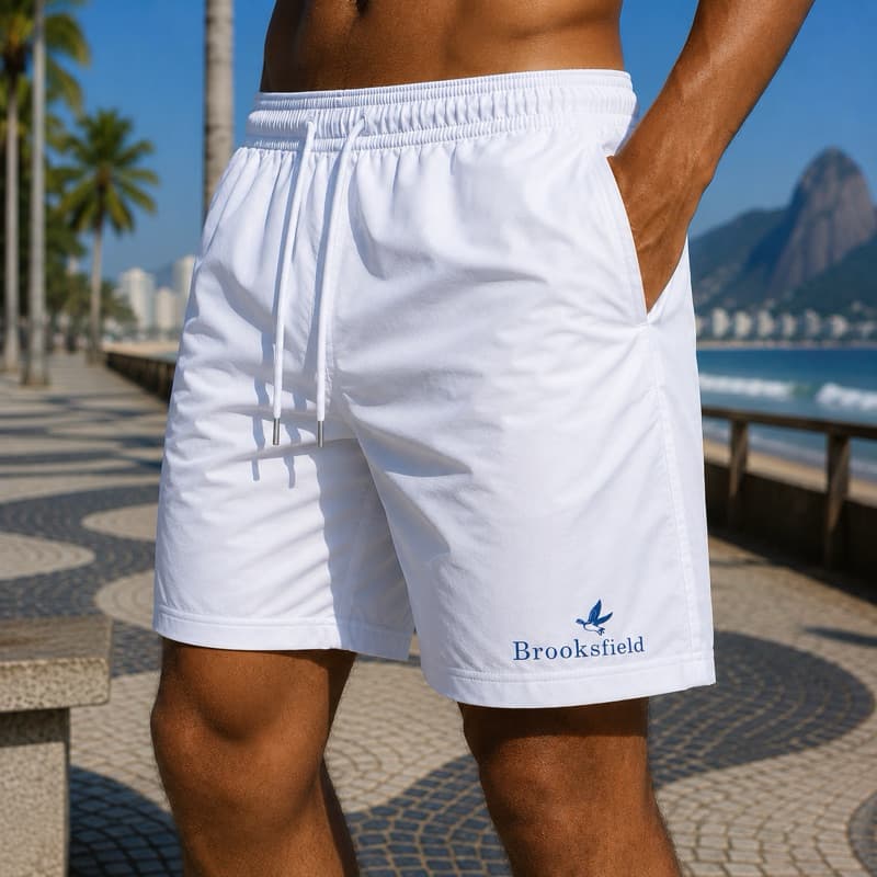 short Bermuda Masculina Brooksfield Short Tectel Mauricinho Para Todas as Ocasiões praia verão