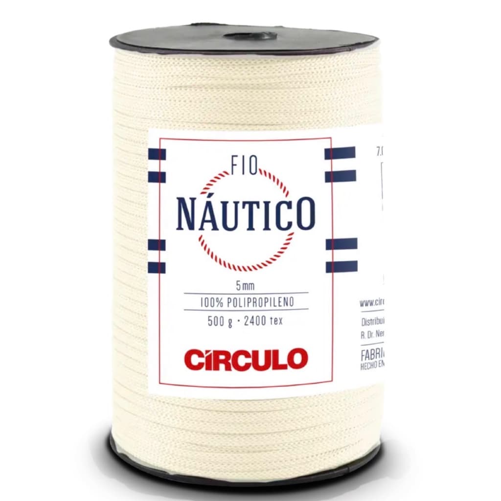FIO NAUTICO 5 MM 500g COR 1074 CREME UNIDADE