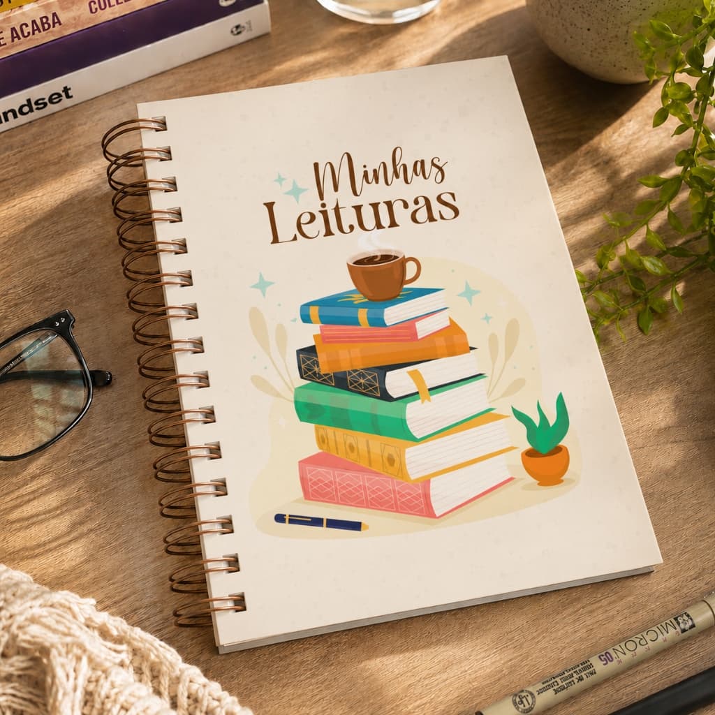 Planner Leitura Organização Minhas Leituras Livros Agenda