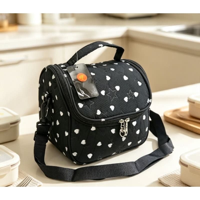 Bolsa Térmica Estampa com Coração, Fitness para Marmita, Viagem 8328