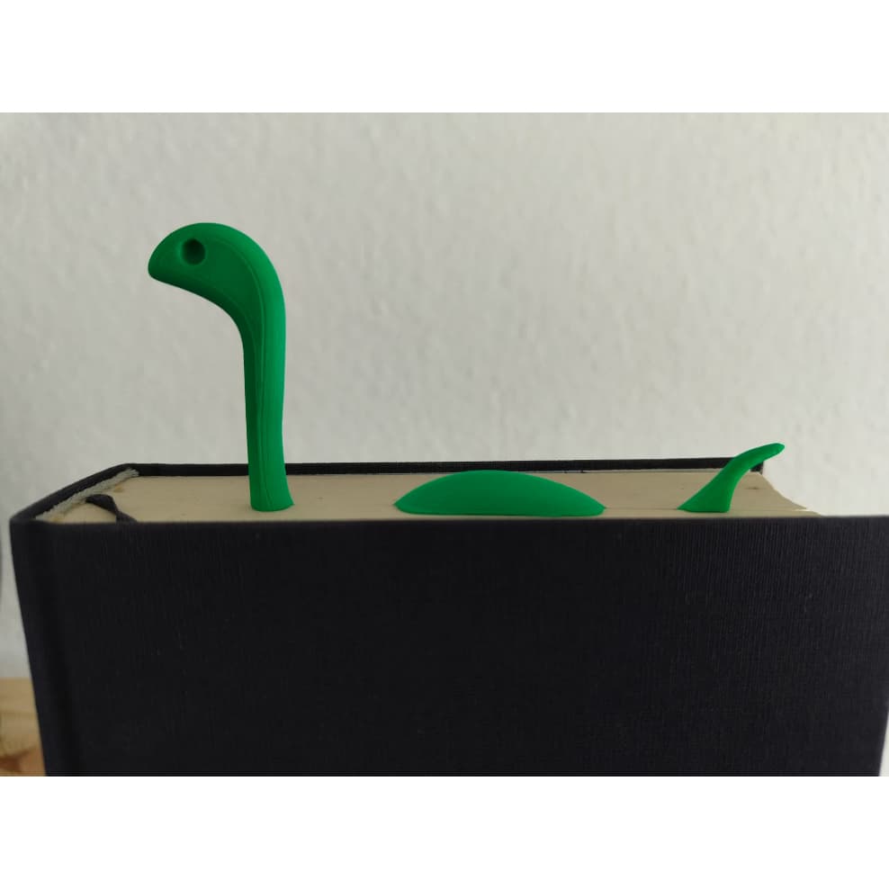Marca Página Nessie Monstro do Lago Fofo Dinossauro Impresso em 3D