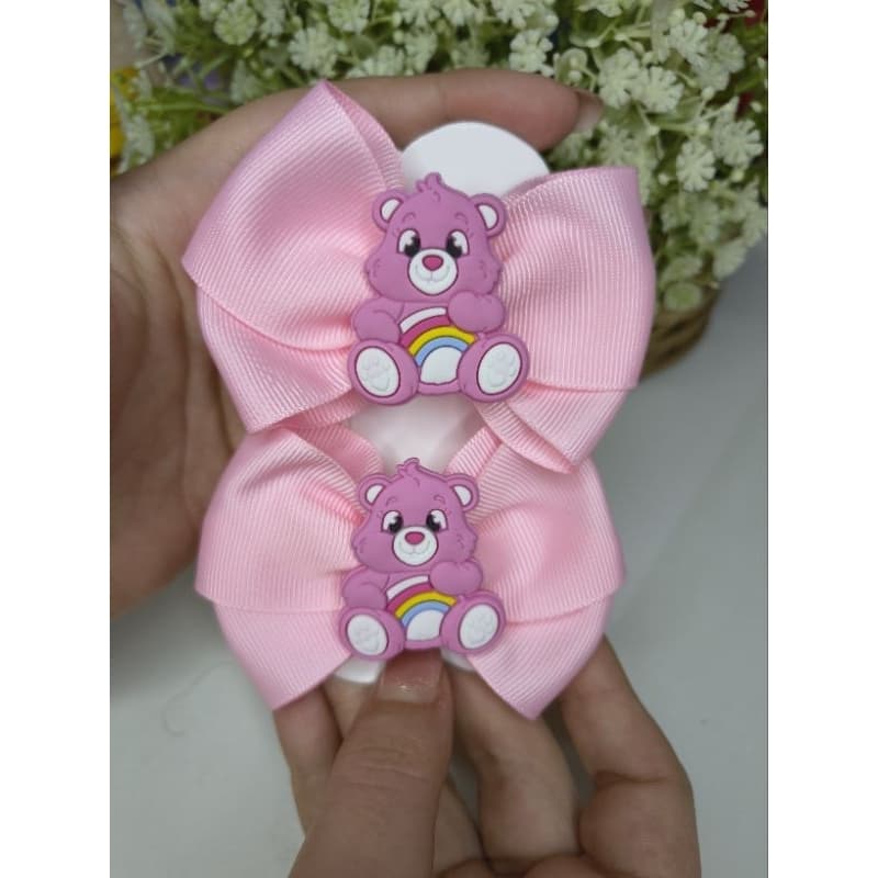 KIT 2 UNIDADES LAÇO INFANTIL URSINHOS CARINHOSOS ROSA