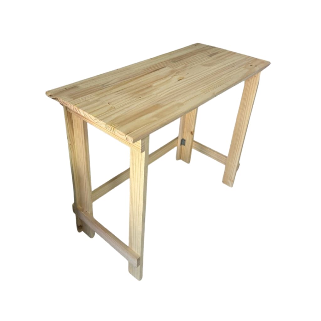 Vica Decor Mesa Dobrável Madeira Pinus Portátil Resistente Multiuso Mesa Auxiliar Churrasco Festa